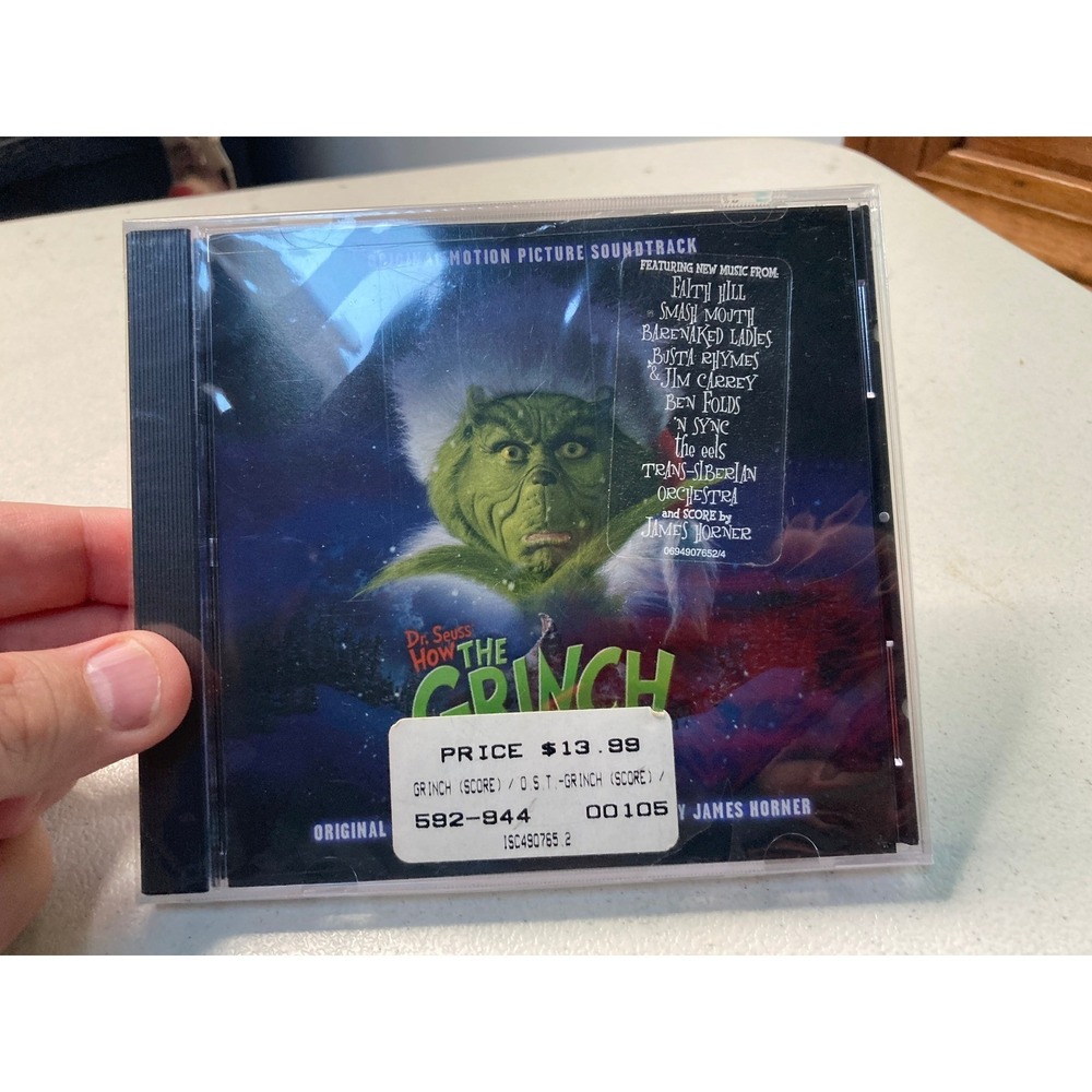 How The Grinch Stole Christmas Soundtrack CD 2000 Faith Hill Busta Rhymes SEALED